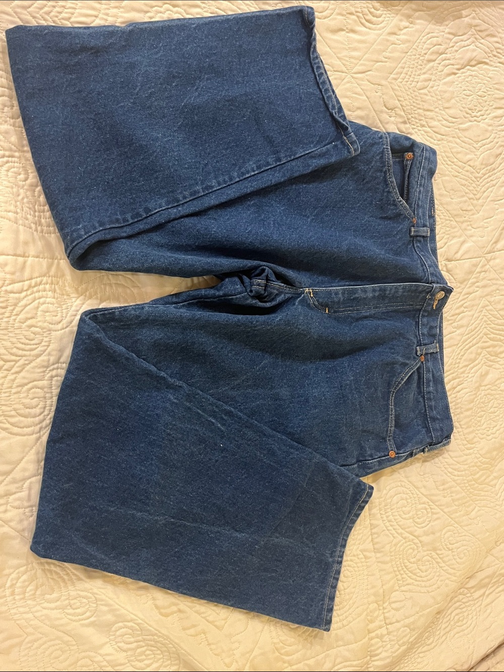 Lee Men's Dark Blue Relaxed Fit Jeans
